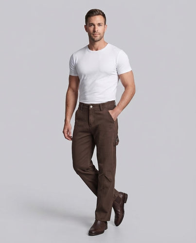 Herren Carpenter-Hose aus robustem Baumwoll-Twill mit weitem Bein Echo Archiv