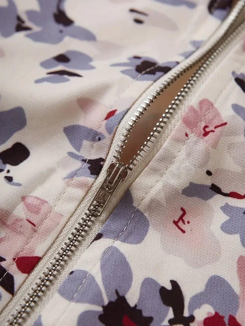 Echoarchiv | Bomberjacke Mit Blumenmuster