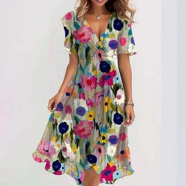 Echoarchiv | Elegantes Kurzarmkleid
