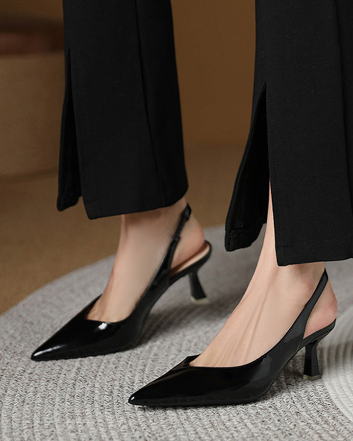 Echoarchiv | Einfarbige, Temperamentvolle High Heels mit Spitzer Zehenpartie