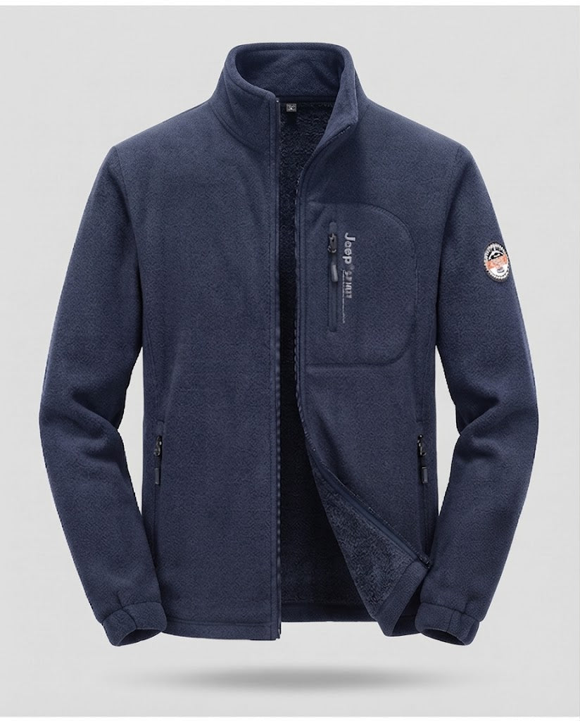 Herren Fleecejacke mit hohem Kragen Echo Archiv