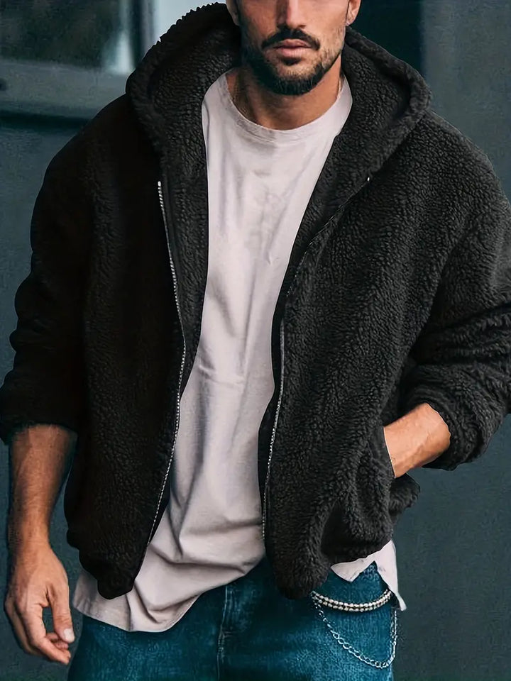 Echoarchiv Teddyjacke mit Reißverschluss für Männer