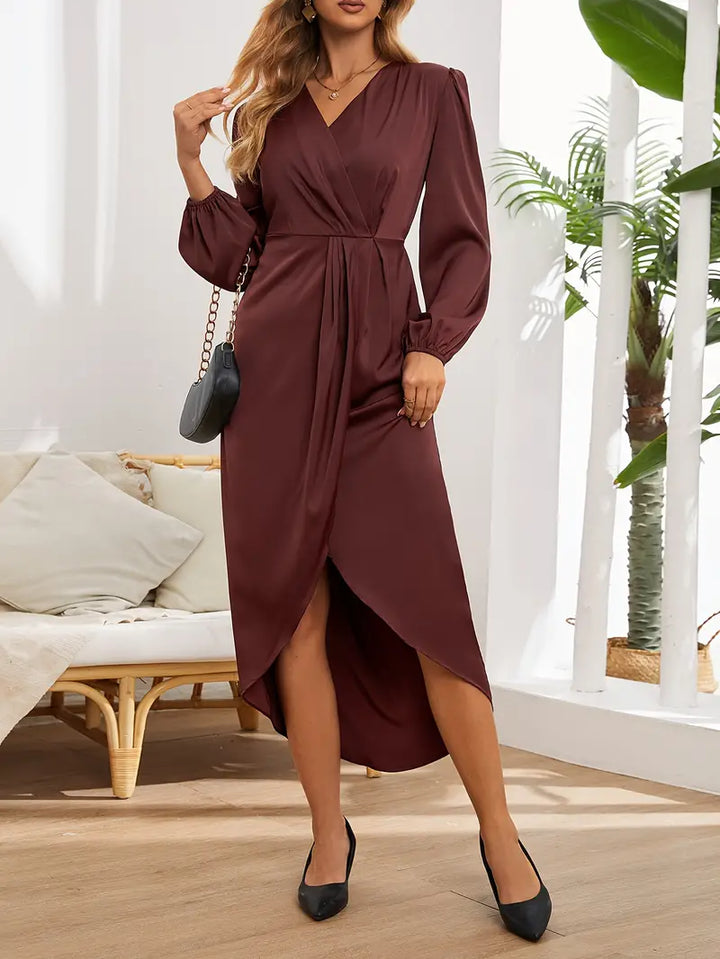 Echoarchiv | Elegante Midi Wickelkleid