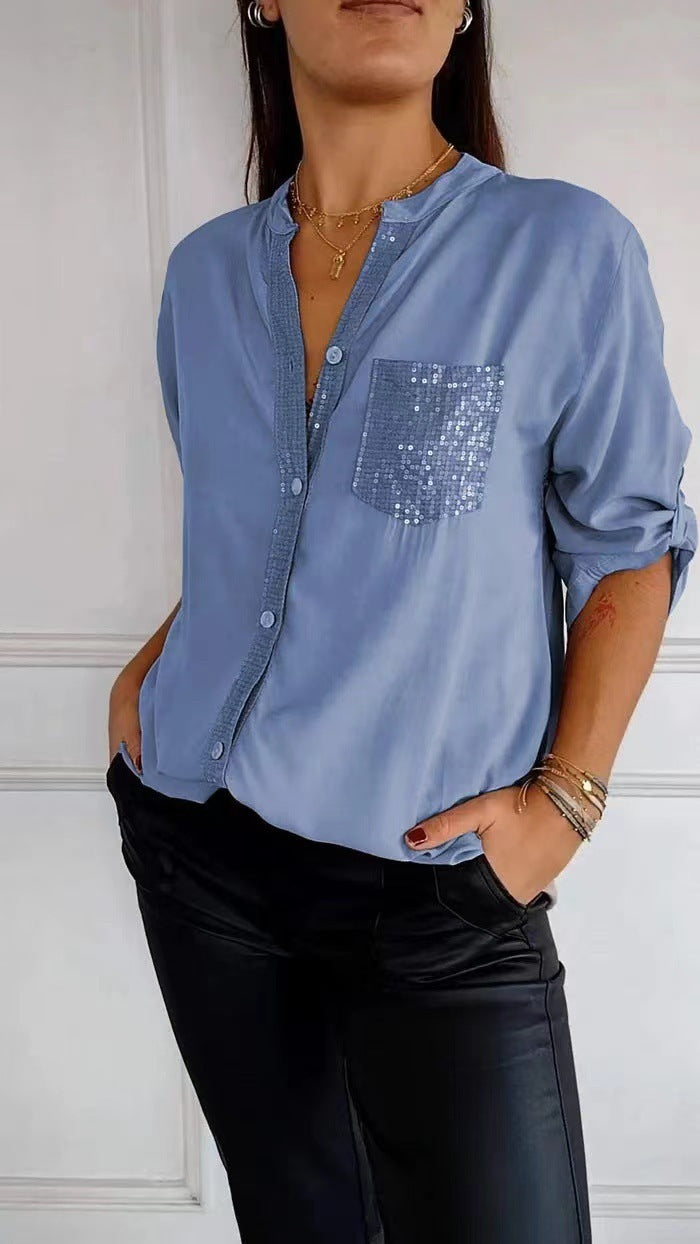 Echoarchiv | Glitzerbluse Mit Paillettentasche