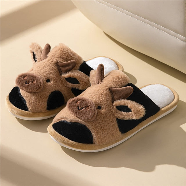 Flauschige Tierpantoffeln