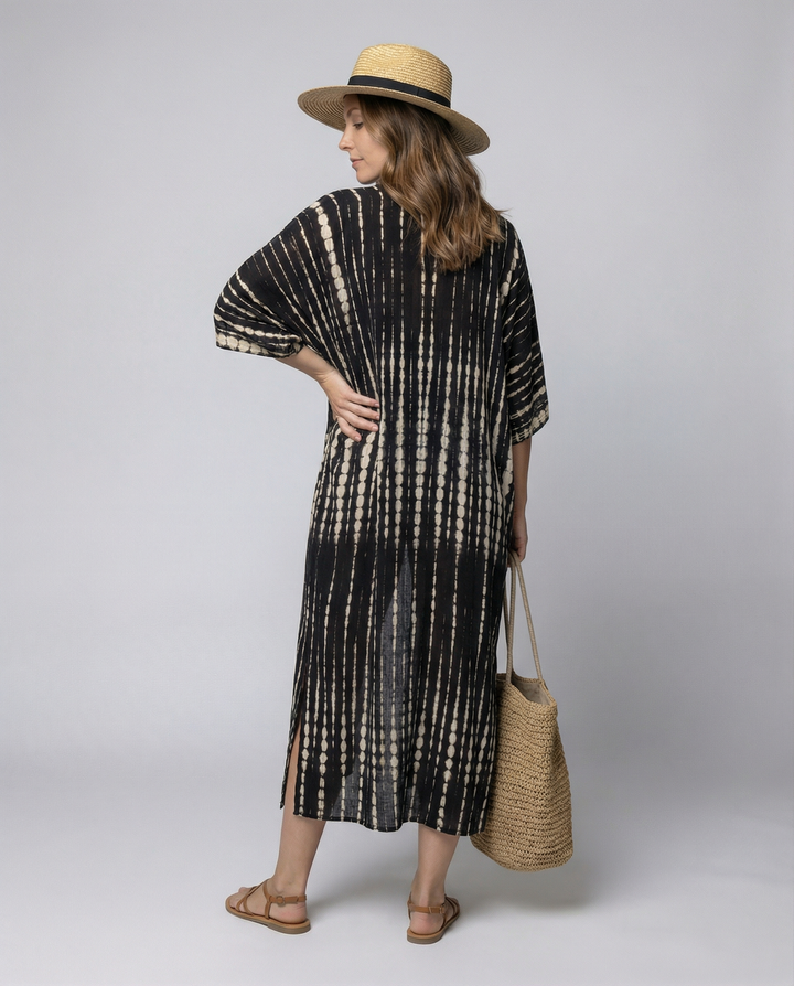 Glamouröse Sonnenschutz Resort Strandkleid Cover Up – Avérine