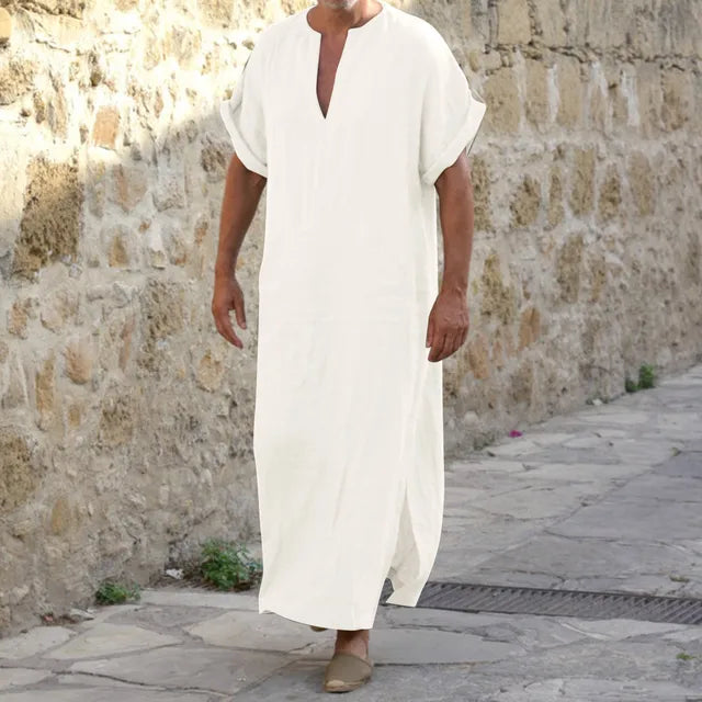 Echoarchiv | Bequeme Djellaba mit V-Ausschnitt