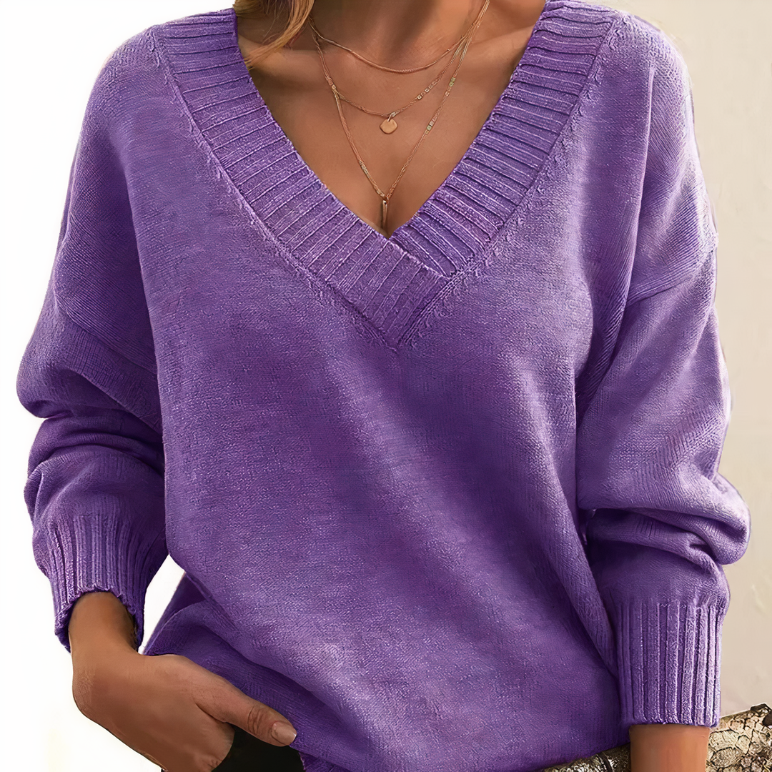 Echoarchiv | Klassischerpullover mit Edlem Stoff