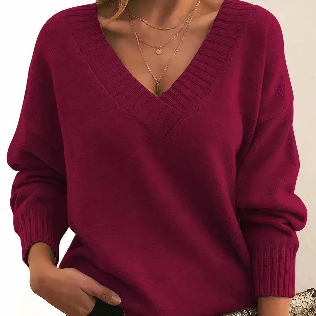 Echoarchiv | Klassischerpullover mit Edlem Stoff