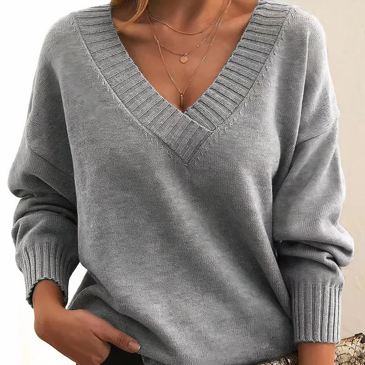 Echoarchiv | Klassischerpullover mit Edlem Stoff