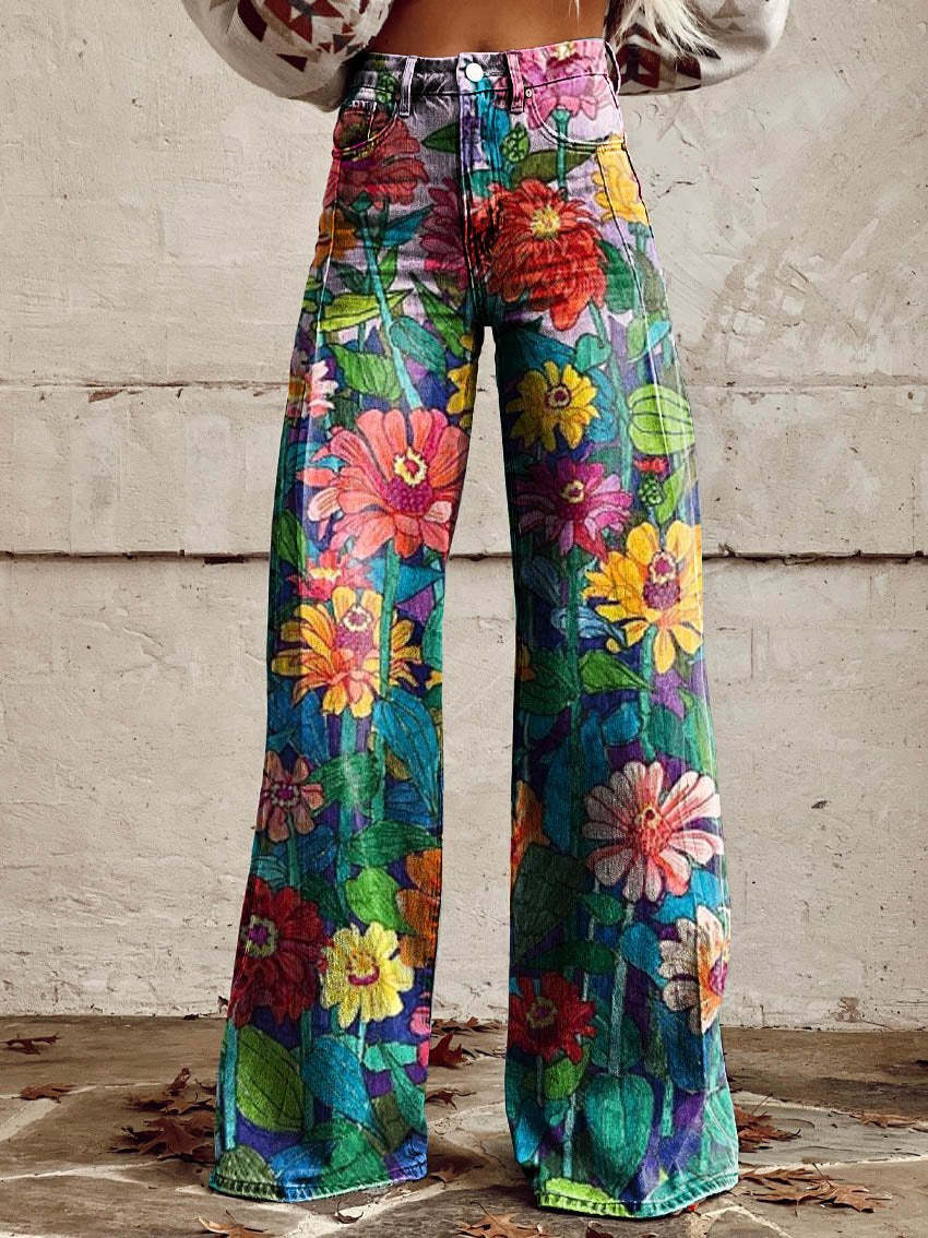 Echoarchiv | Bunte Vintage-Hose für Damen