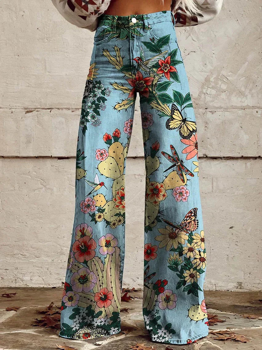 Echoarchiv | Bunte Vintage-Hose für Damen
