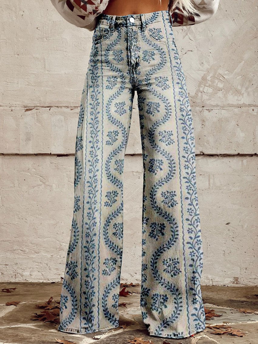 Echoarchiv | Bunte Vintage-Hose für Damen