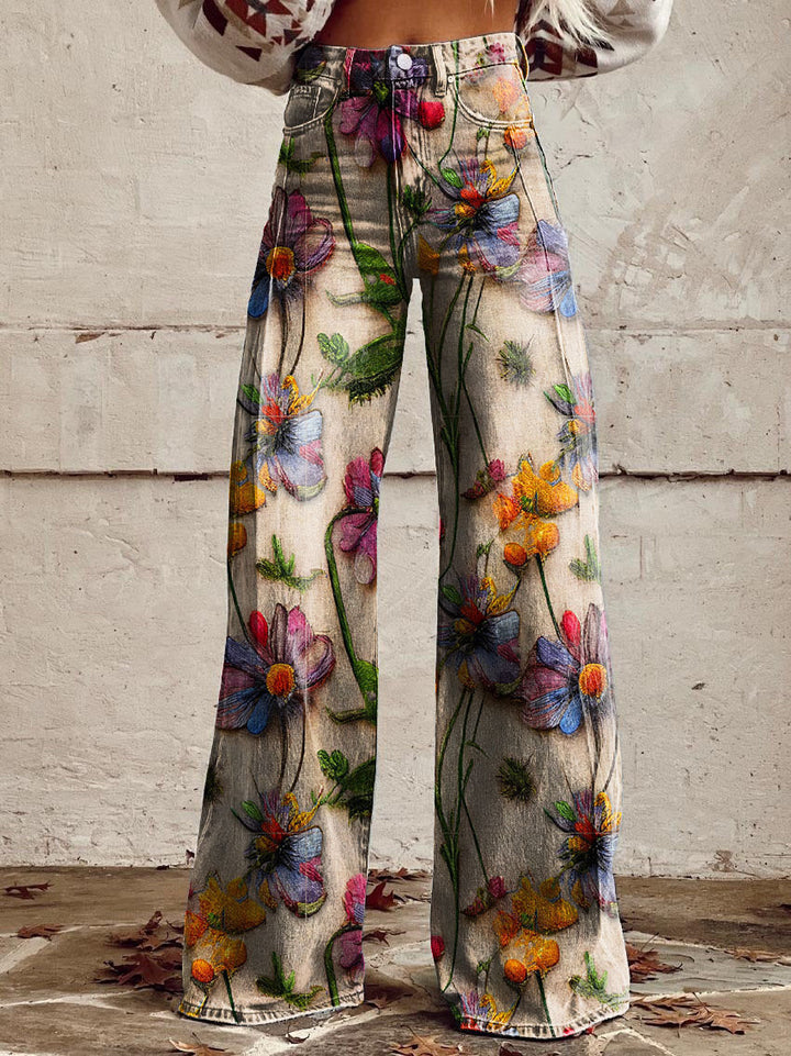 Echoarchiv | Floral Wide-Leg JEchoarchivns