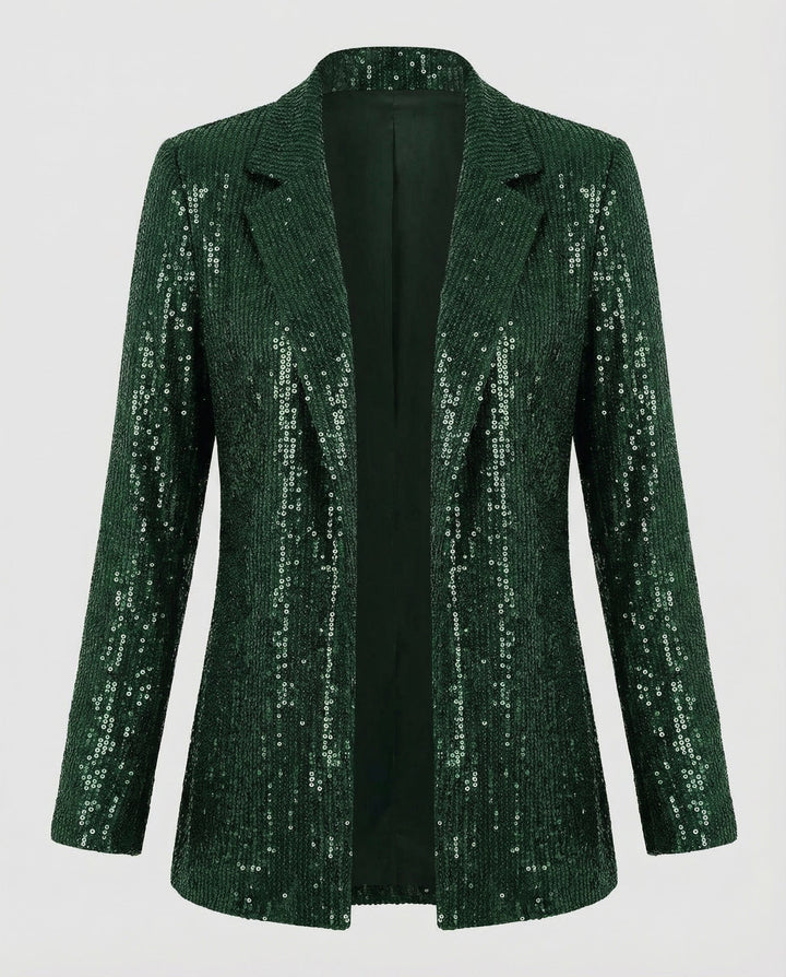 Glamouröser Pailletten Revers Blazer | Echoarchiv