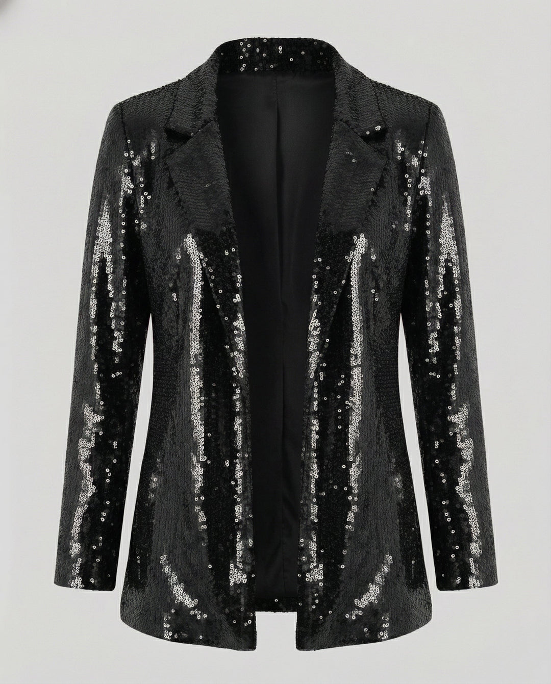 Glamouröser Pailletten Revers Blazer | Echoarchiv