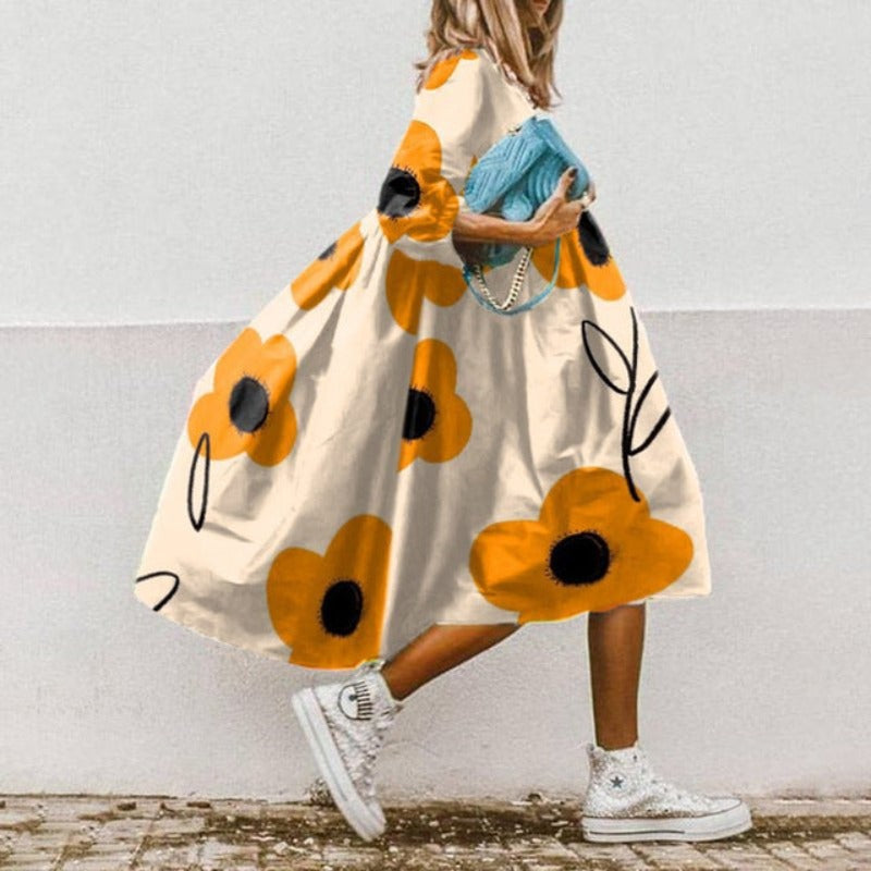 Blumenkleid für den Sommer