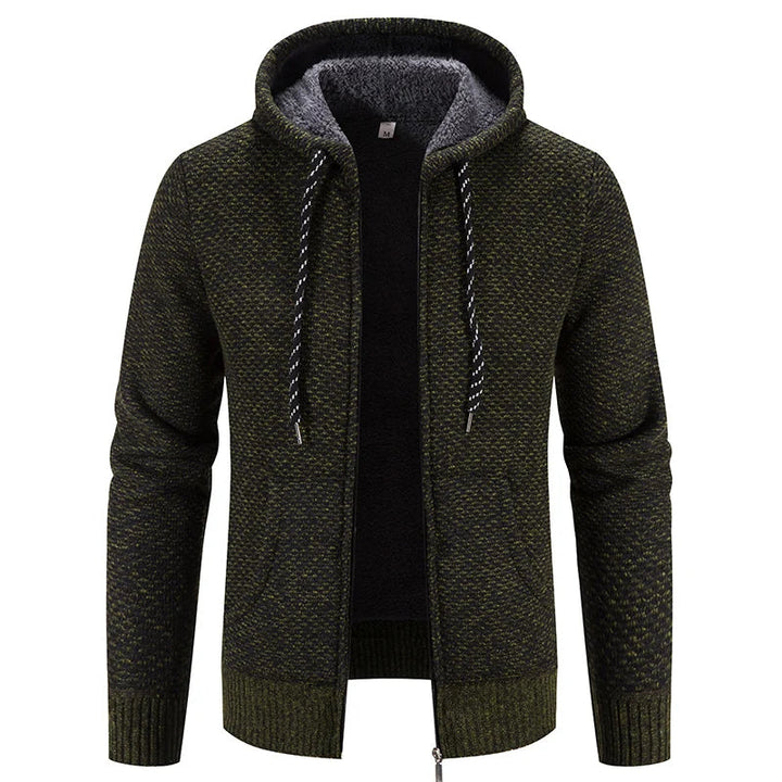 Echoarchiv - Lässige Herbst Strickjacke mit Kapuze für Männer