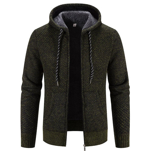 Echoarchiv - Lässige Herbst Strickjacke mit Kapuze für Männer