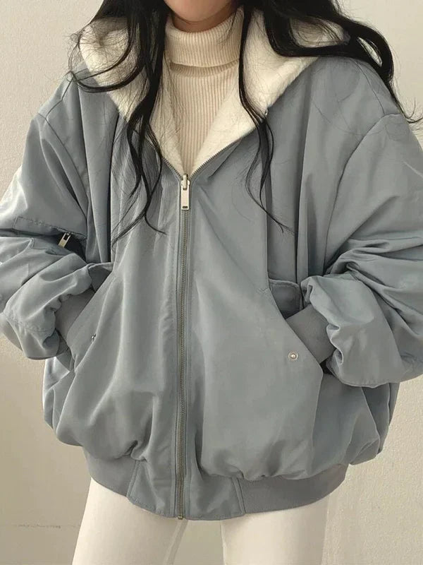 Echoarchiv | Wendbare Winterjacke - Oversize-Passform
