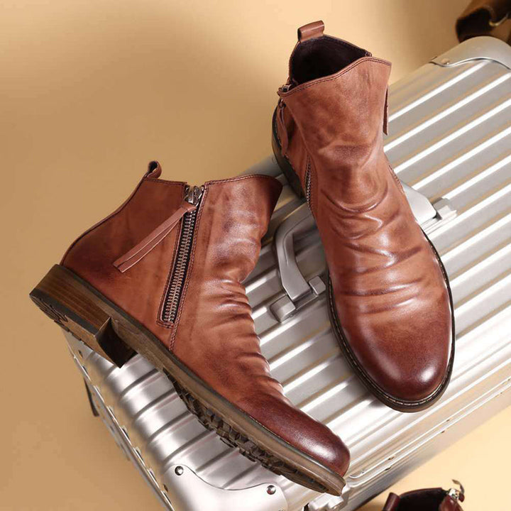 Echoarchiv - Lässige Herbst Stilvolle Stiefel mit Reißverschluss für Männer