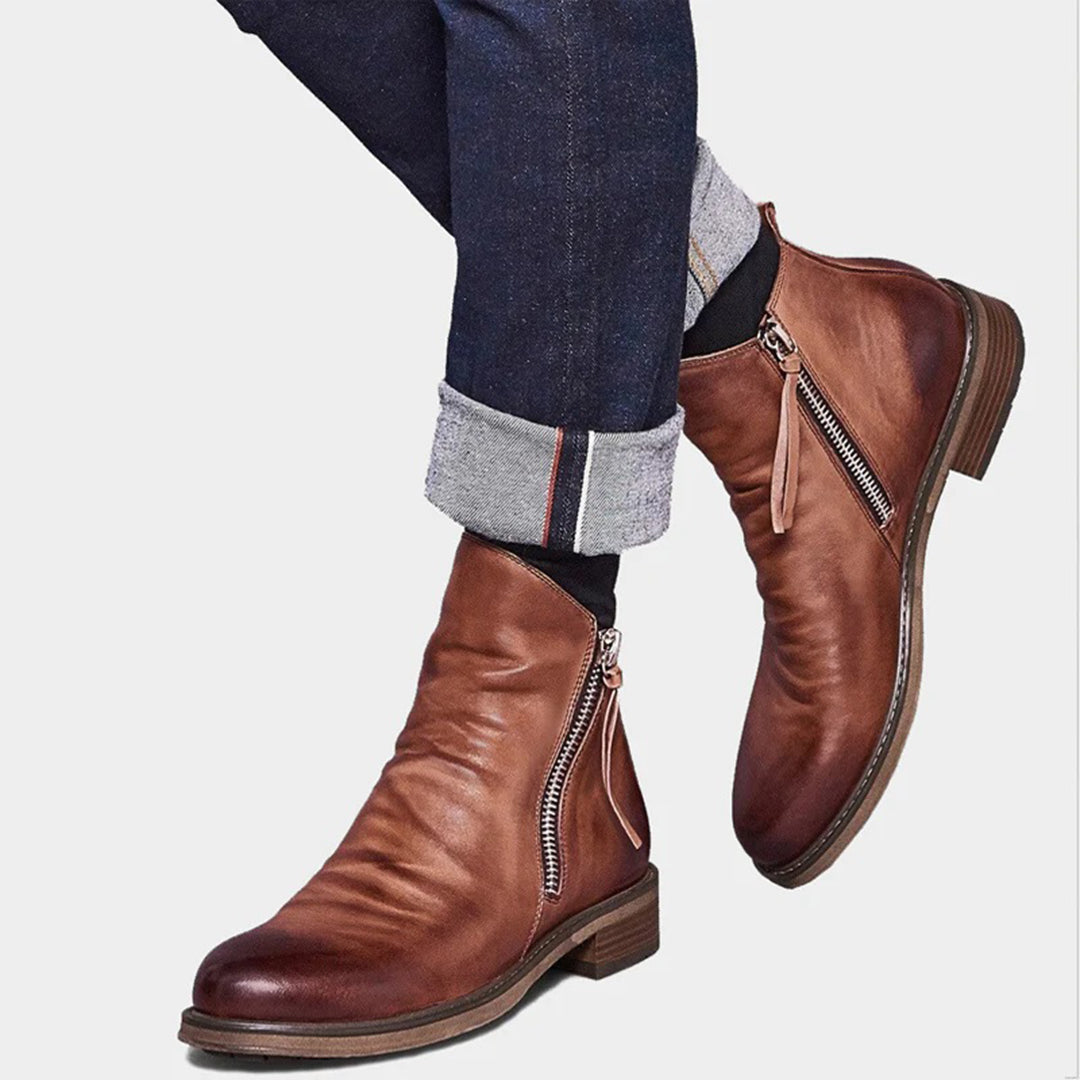 Echoarchiv - Lässige Herbst Stilvolle Stiefel mit Reißverschluss für Männer
