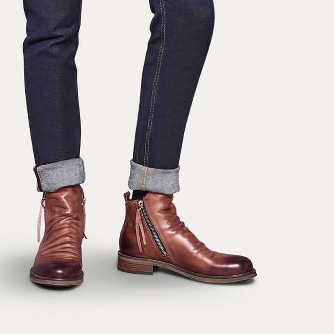 Echoarchiv - Lässige Herbst Stilvolle Stiefel mit Reißverschluss für Männer