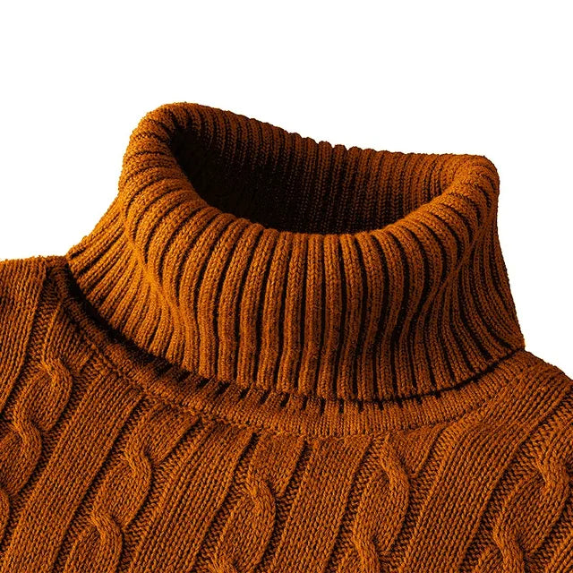 Echoarchiv | Kuscheliger Herrenpullover mit trendigem Rollkragen - Wintersaison 2024