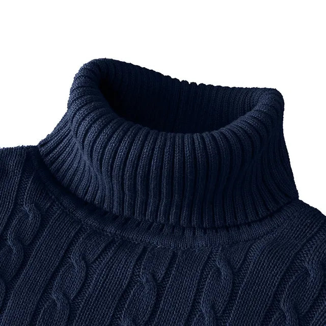 Echoarchiv | Kuscheliger Herrenpullover mit trendigem Rollkragen - Wintersaison 2024