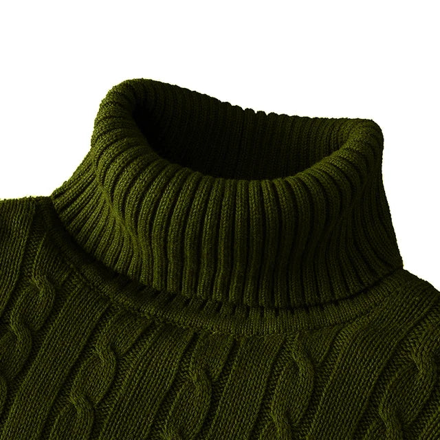 Echoarchiv | Kuscheliger Herrenpullover mit trendigem Rollkragen - Wintersaison 2024