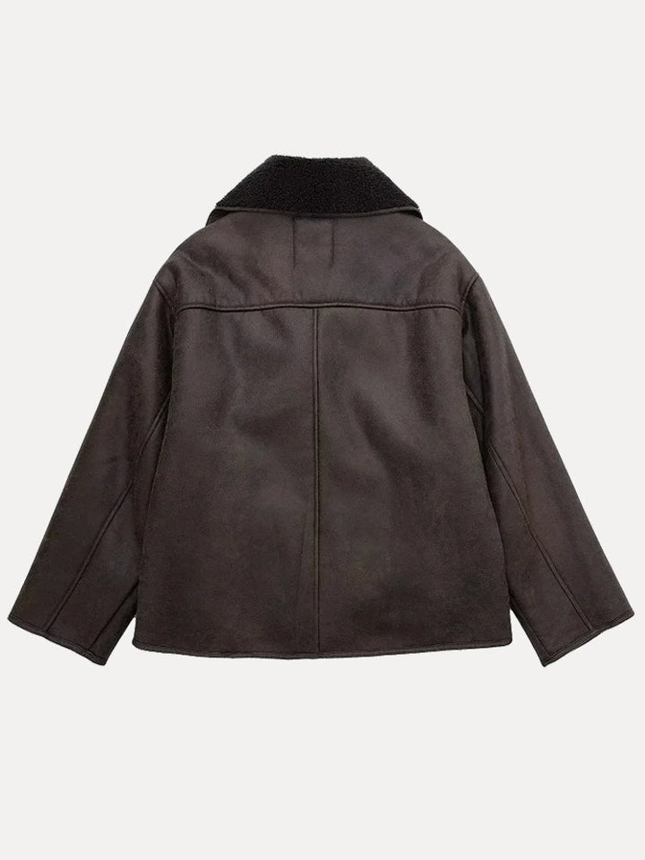 Oversized  Damenjacke mit Fell