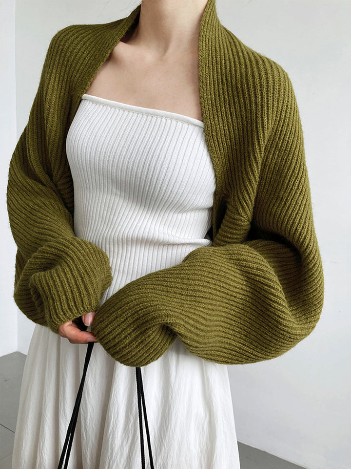 Strick Bolero mit Langen Ärmeln Weich und Modern Perfekt für Layering – Veloura
