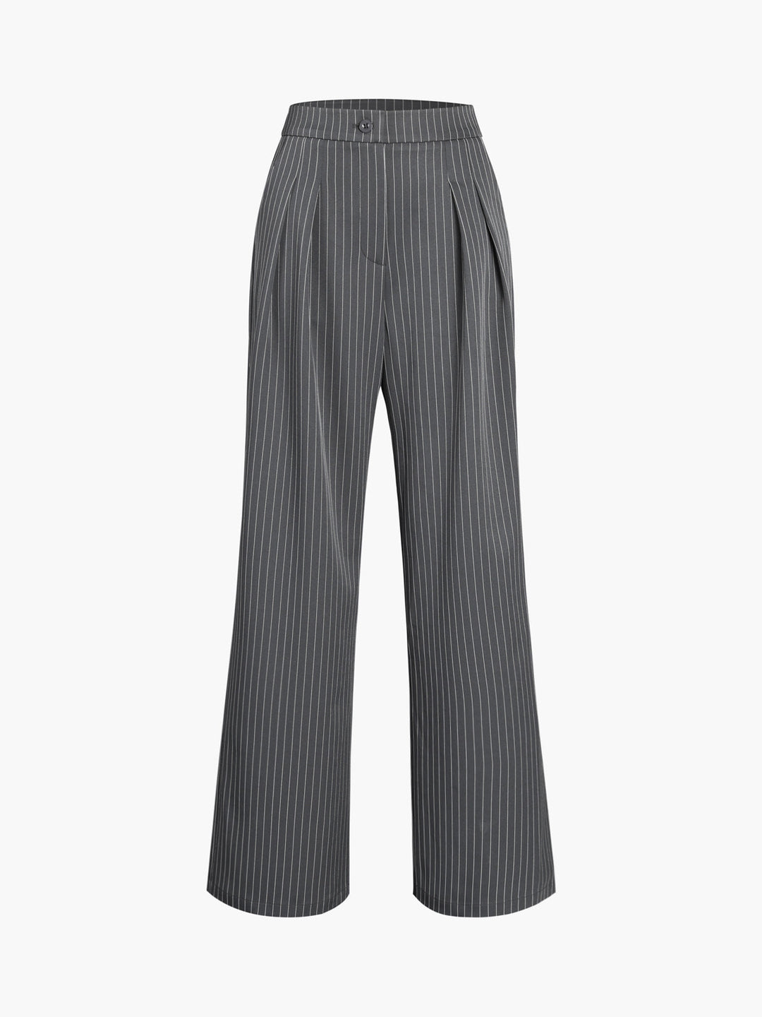 Echoarchiv | Elegante Nadelstreifen-Faltenhose mit Weitem Bein
