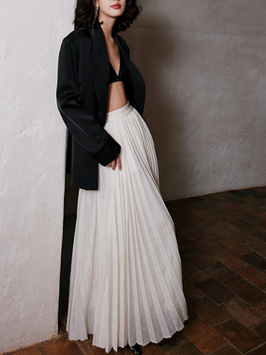 Echoarchiv | Eleganter Faltenrock Maxi
