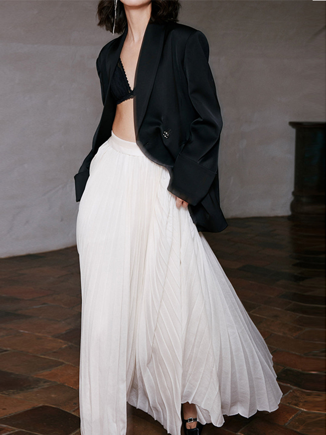 Echoarchiv | Eleganter Faltenrock Maxi