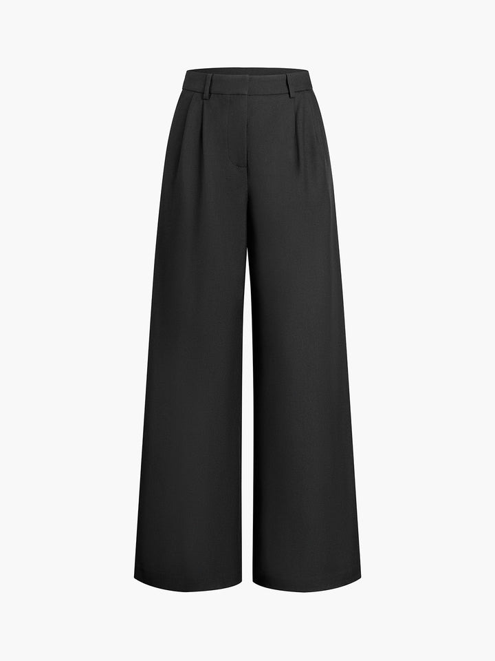 Echoarchiv | Elegante Hose mit Weitem Bein Ohne Gürtel