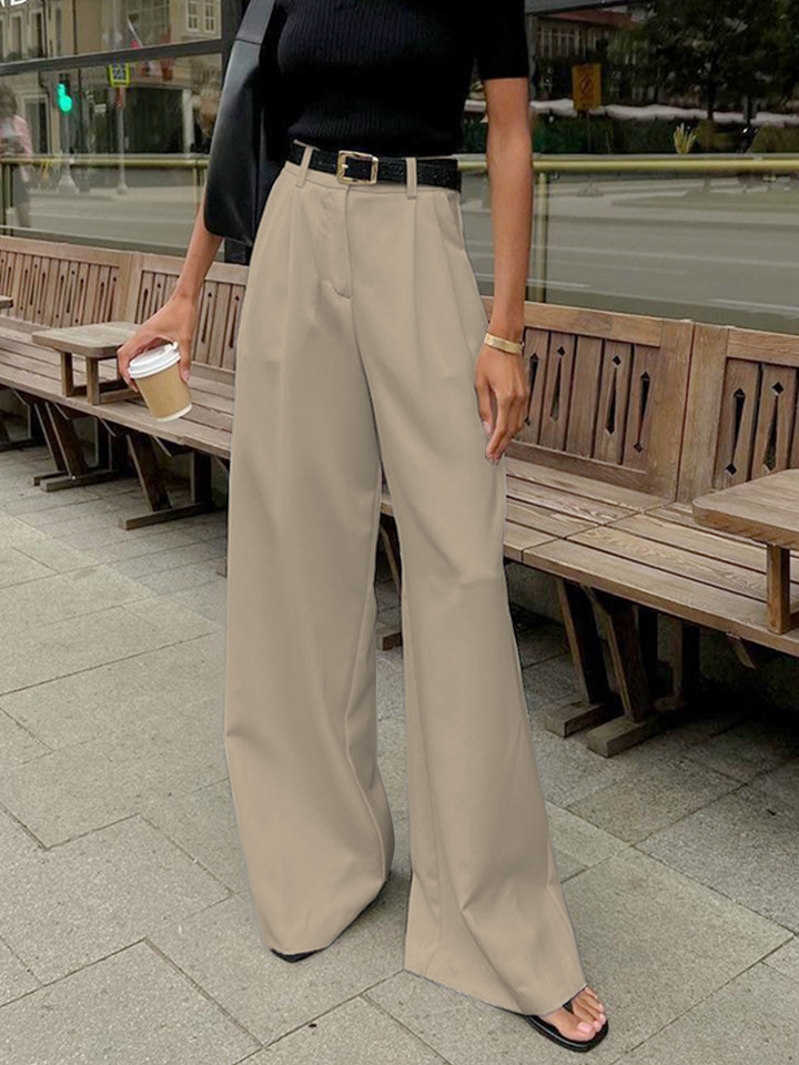 Echoarchiv | Elegante Hose mit Weitem Bein Ohne Gürtel
