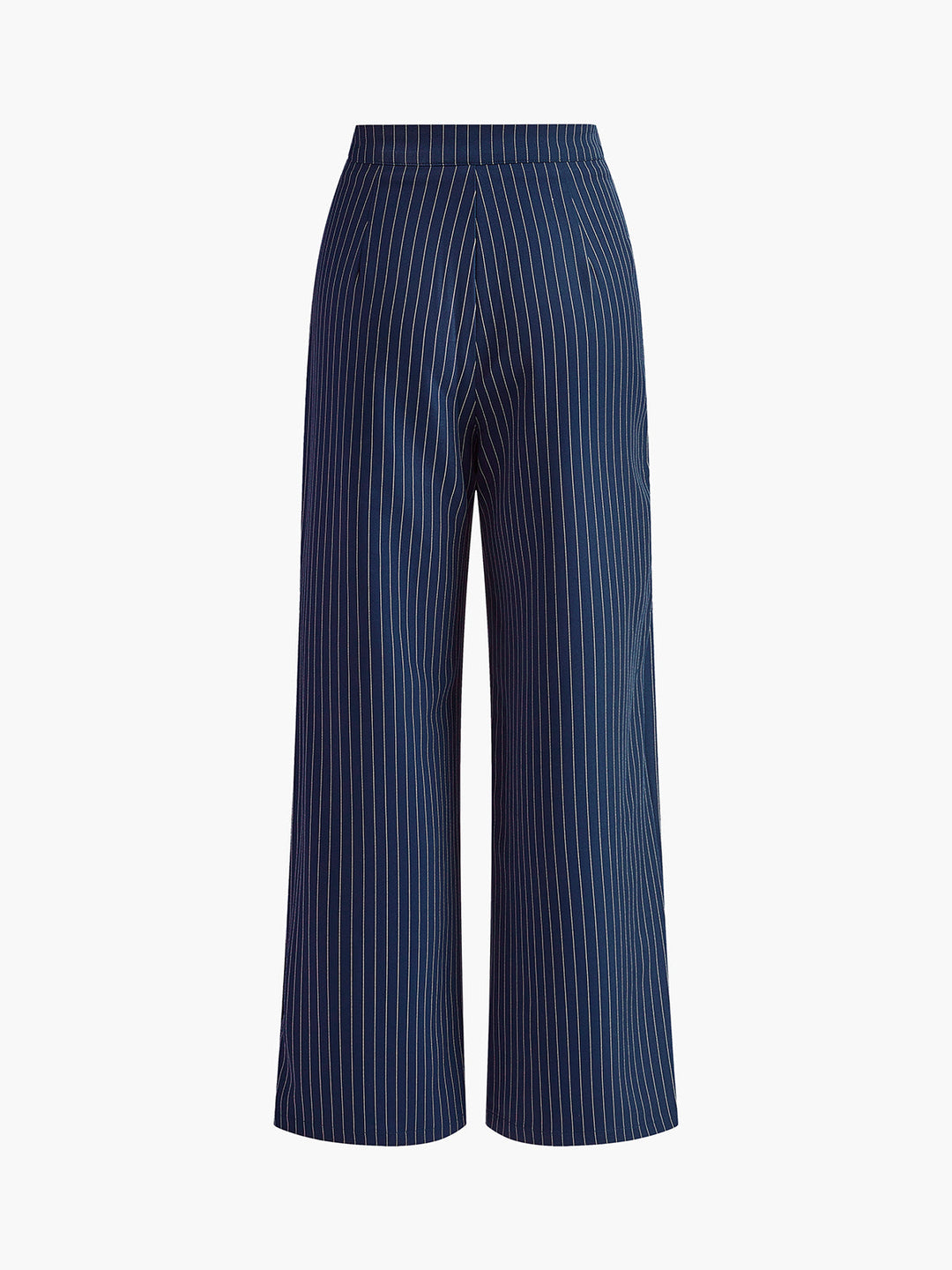 Echoarchiv | Elegante Nadelstreifen-Faltenhose mit Weitem Bein