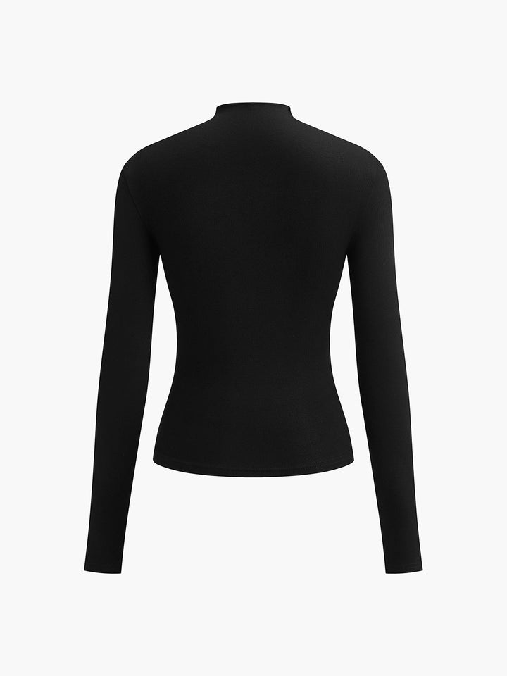 Echoarchiv | Elegantes Ruching Langarmshirt