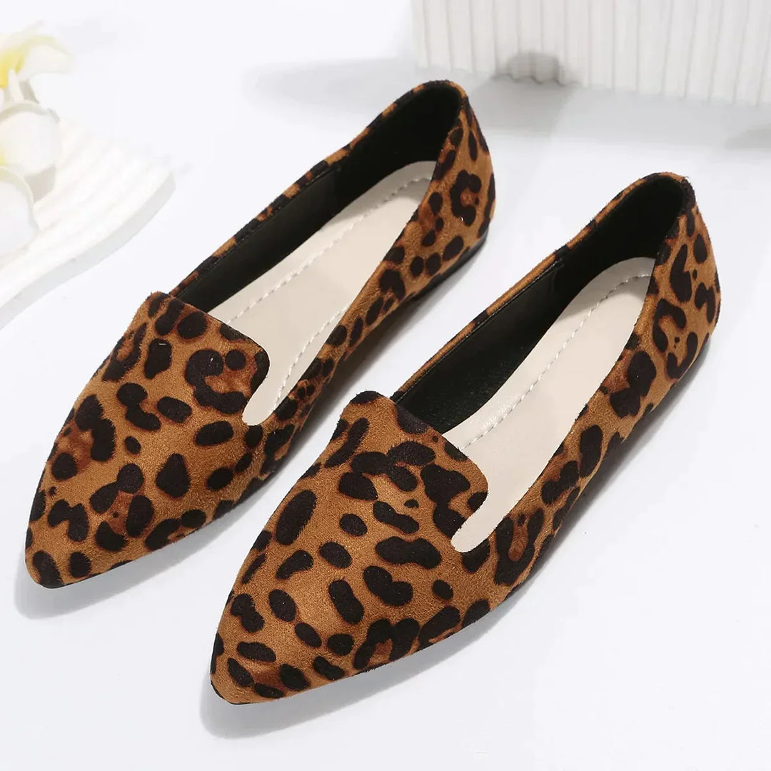 Echoarchiv | Orthopädische Leopard Spitze Zehen Loafers