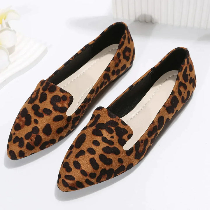 Echoarchiv | Orthopädische Leopard Spitze Zehen Loafers