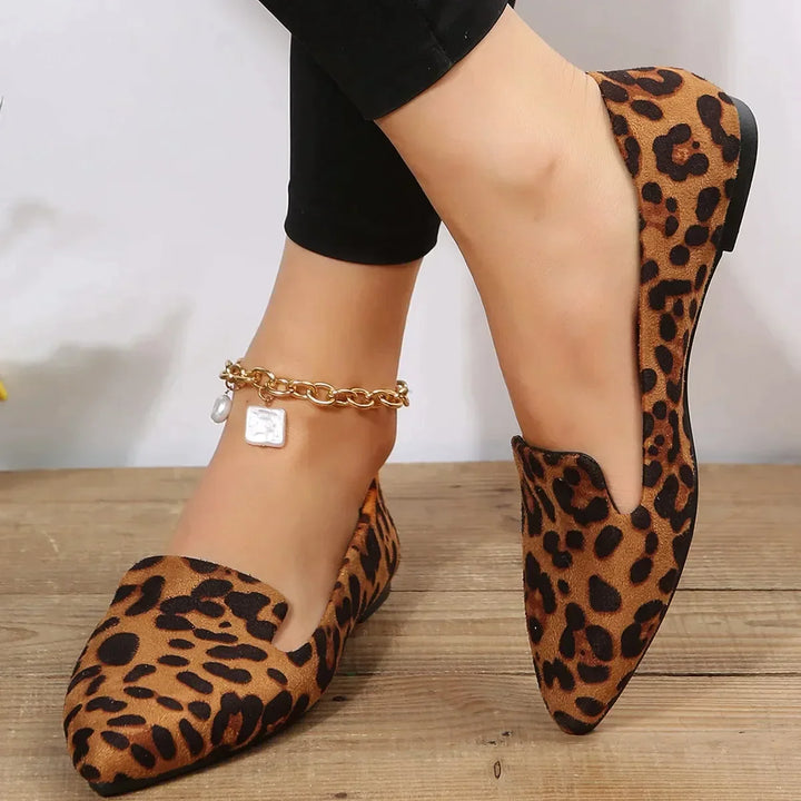 Echoarchiv | Orthopädische Leopard Spitze Zehen Loafers