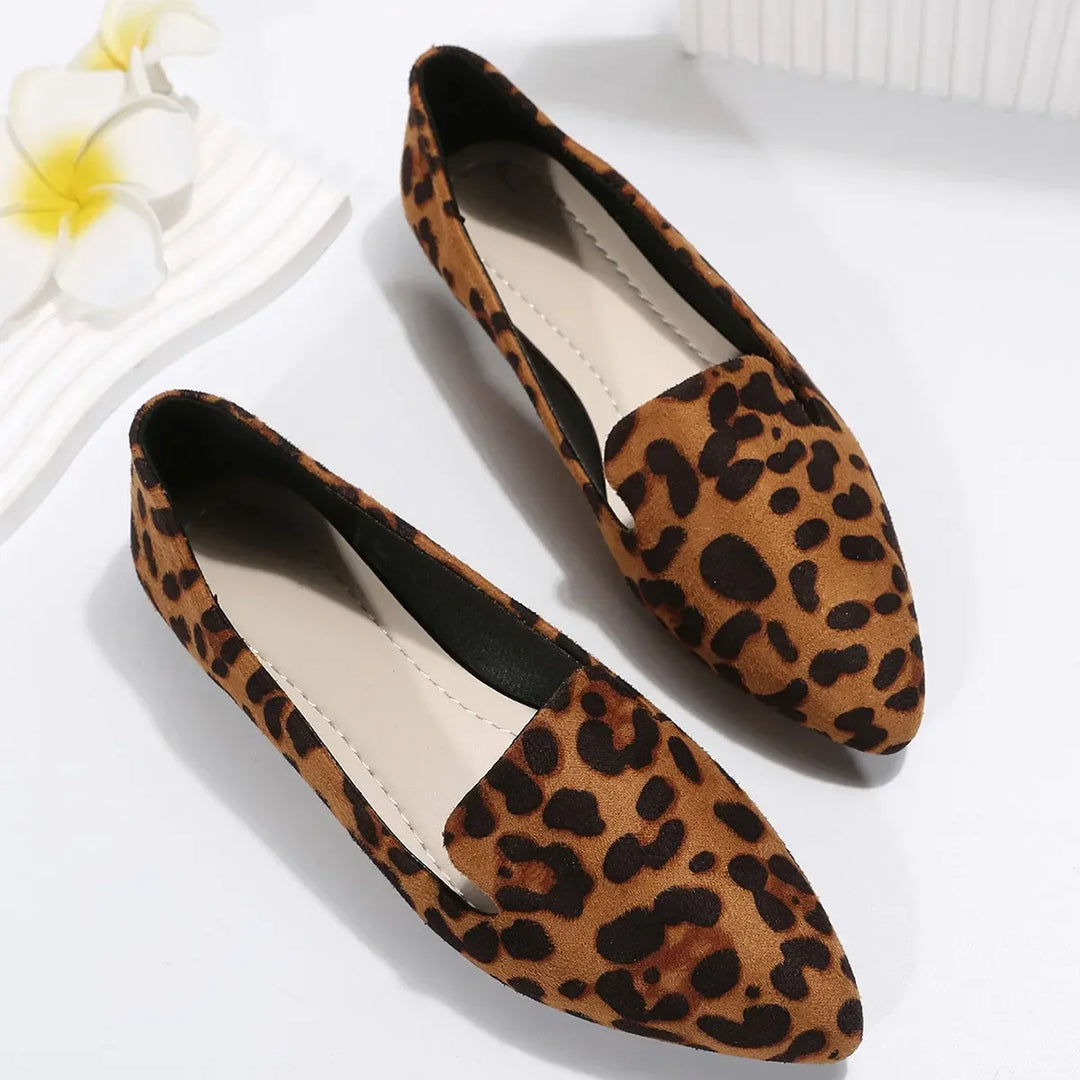 Echoarchiv | Orthopädische Leopard Spitze Zehen Loafers