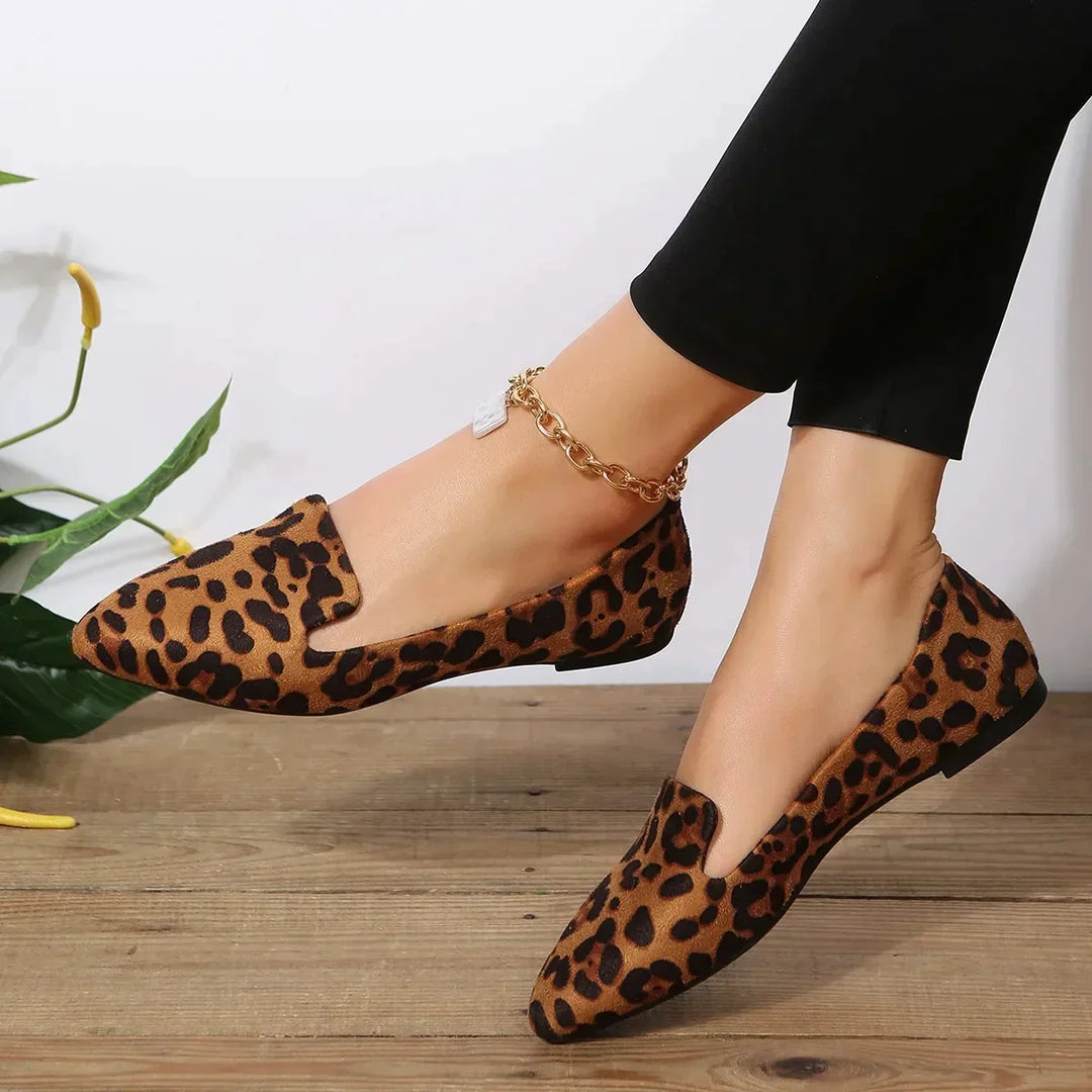 Echoarchiv | Orthopädische Leopard Spitze Zehen Loafers