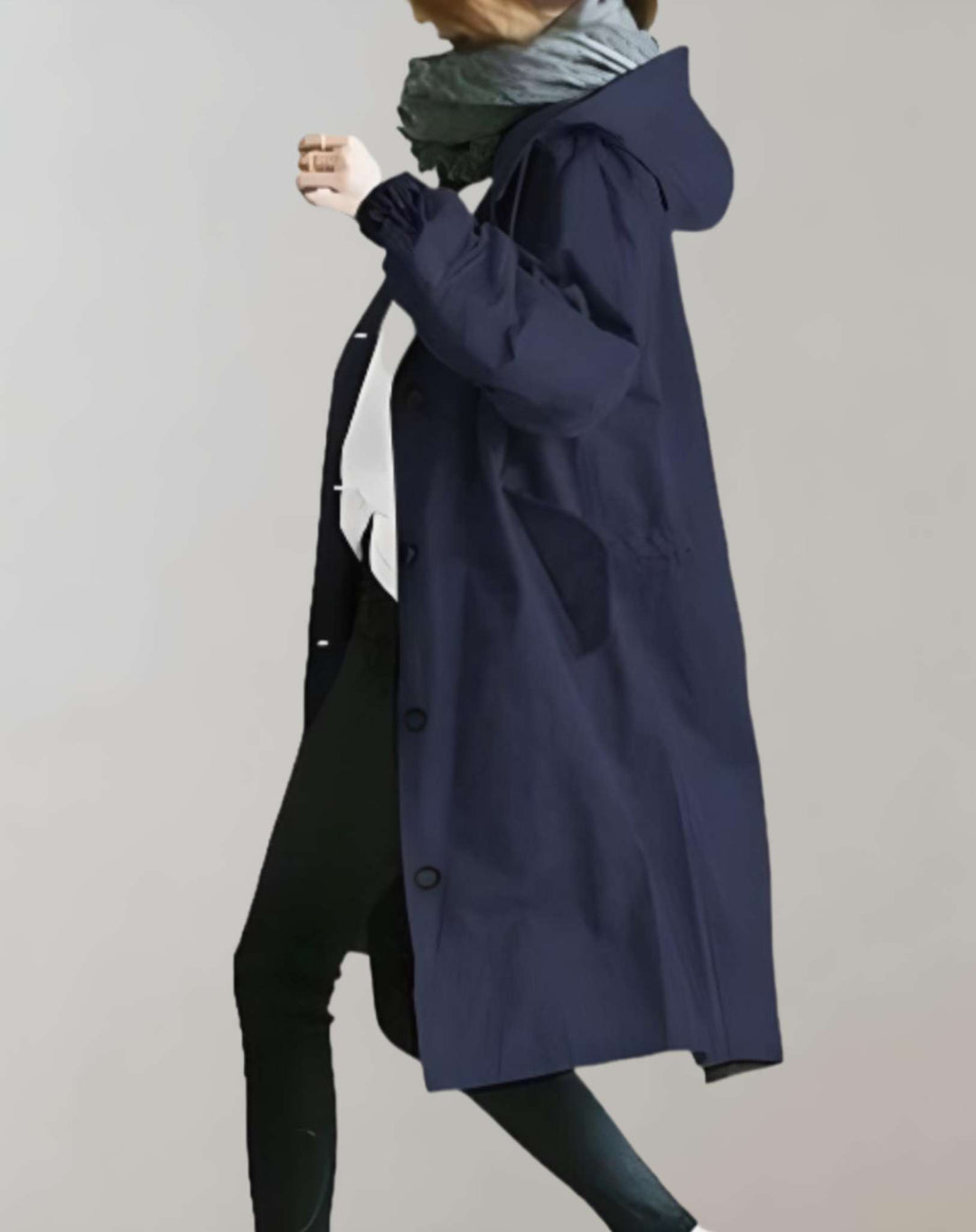 Echoarchiv | Wasserdichter und Warmer Trenchcoat mit Kapuze