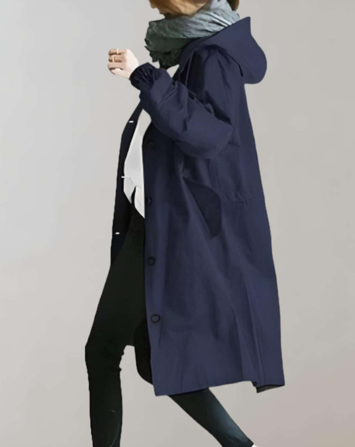 Echoarchiv | Wasserdichter und Warmer Trenchcoat mit Kapuze