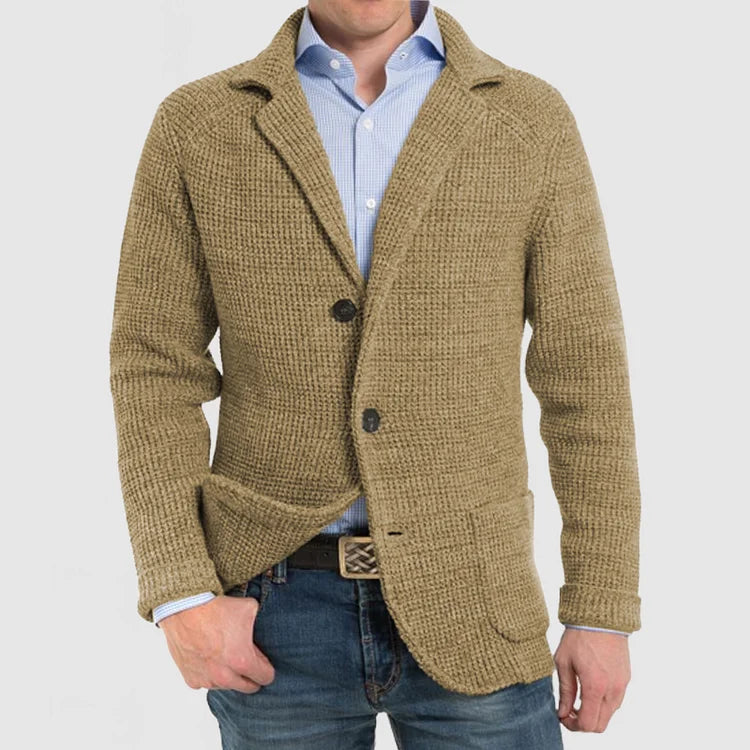 Echoarchiv | Herren Strickblazer mit zwei Knöpfen