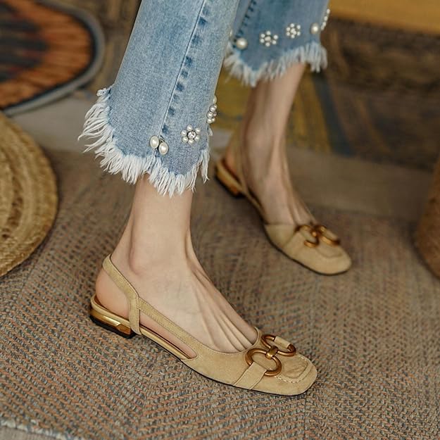 Echoarchiv | Schuhe Frauen Flach Offener Rücken Sommerschuhe