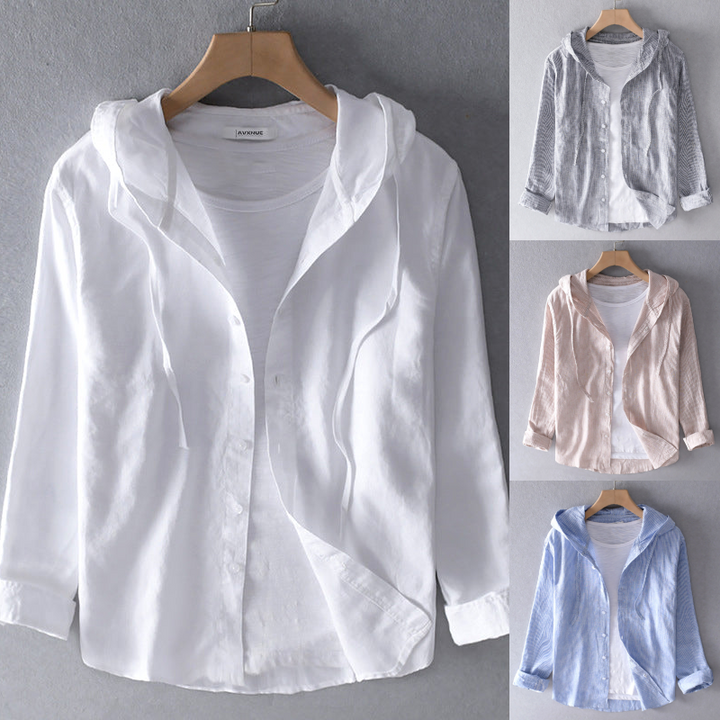 Echoarchiv | Damen Luftige Weiche Bluse mit Kapuze Taschen