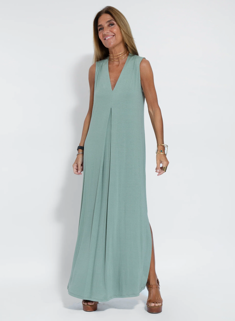 Elegantes Kleid-Weste-Set mit Schlankmachendem Schnitt für festliche Anlässe | Echoarchiv